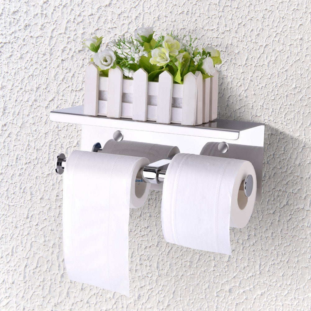 Stunning Slick Stainless Steel Toilet Paper Holder