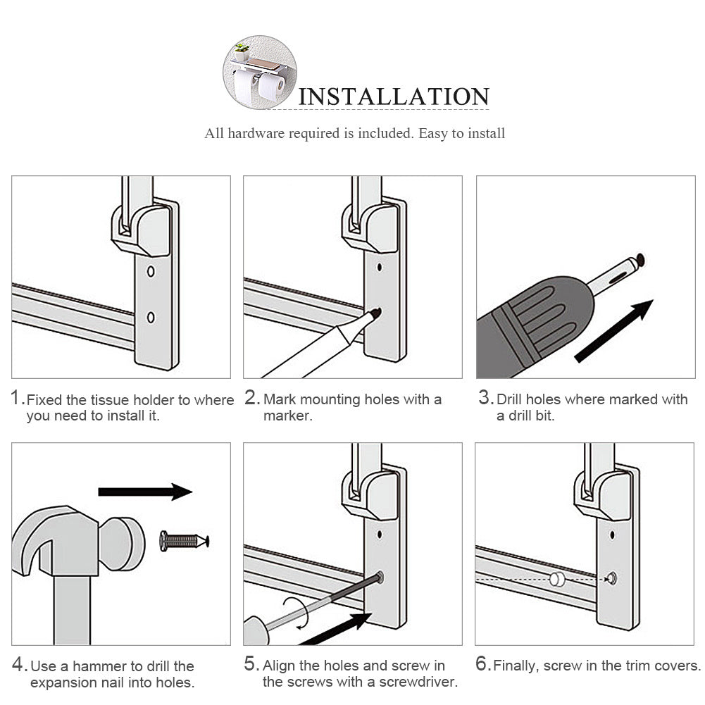 Stunning Slick Stainless Steel Toilet Paper Holder
